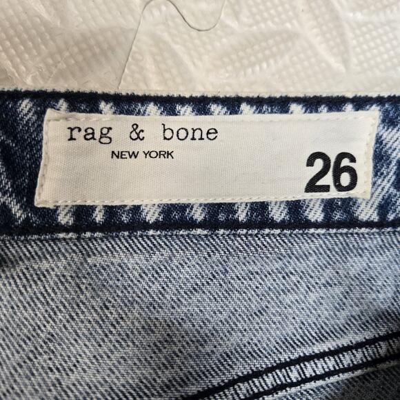 rag & bone Jeans Womens 26 Alex High Rise Ankle Straight Venice Acid Wash Crop - Picture 6 of 13